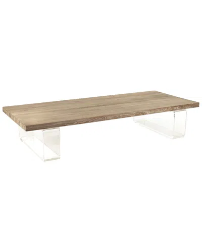 Zentique Acrylic Coffee Table In Brown
