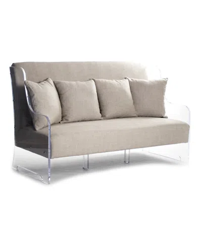 Zentique Acrylic Sofa In Neutral