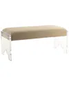Zentique Addie Bench In Brown
