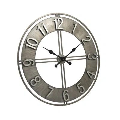Zentique Adorlee Digital 30" Wall Clock In Black;gray
