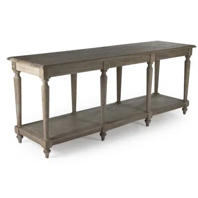 Zentique Alsace Buffet Table In Limed Gray;limed Gray