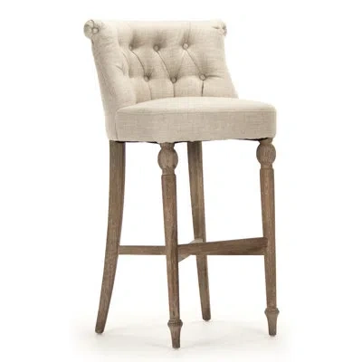 Zentique Amelie 30" Bar Stool In Cream
