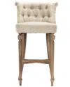 Zentique Amelie Bar Stool In Neutral