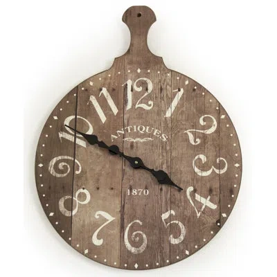 Zentique Avellino Wall Clock In Brown