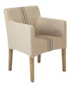 Zentique Avignon Slipcover Arm Chair In Brown