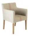 Zentique Avignon Slipcover Arm Chair In Gray