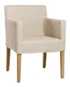 Zentique Avignon Slipcover Arm Chair In Neutral