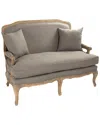 Zentique Bastille Settee In Brown