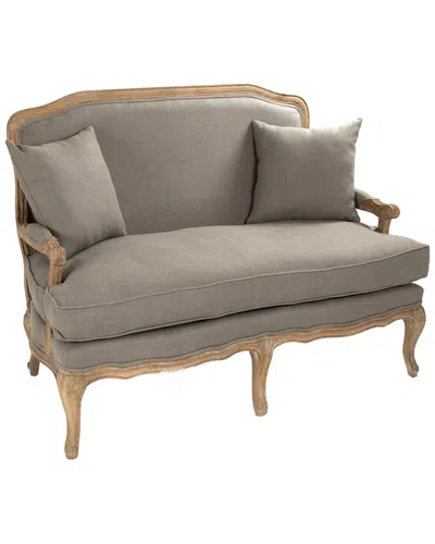 Zentique Bastille Settee In Brown