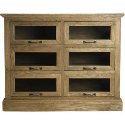 Zentique Battier 6 Drawer Chest In Light Brown