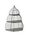 Zentique Bee-hive Bird Cage In Black