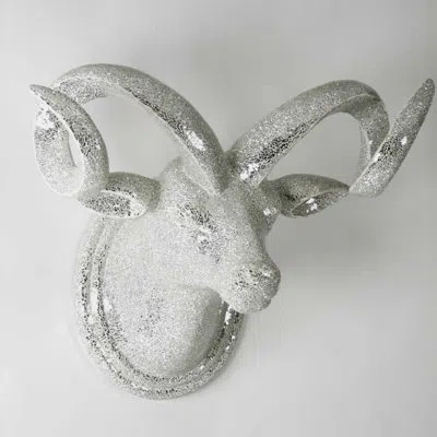 Zentique Bull Head Wall Décor In Silver