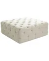 Zentique Calvin Tufted Ottoman In White