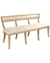 Zentique Carvell Bench In Brown