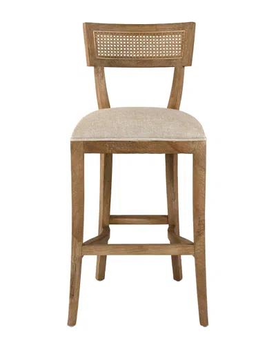 Zentique Carvell Cane Back Bar Stool