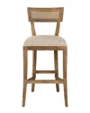 Zentique Carvell Cane Back Bar Stool