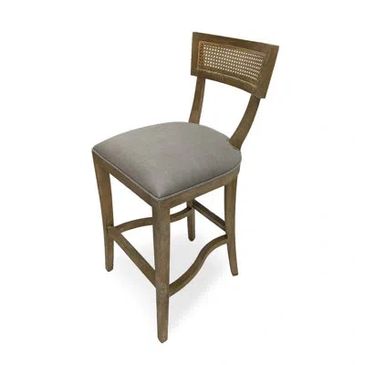 Zentique Carvell Cane Back Bar Stool