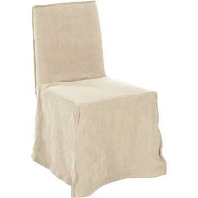 Zentique Cecilia 18" Wide Slipcovered Side Chair In Cream
