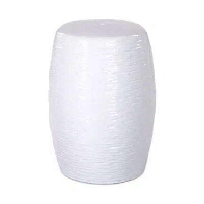 Zentique Ceramic Garden Stool In White
