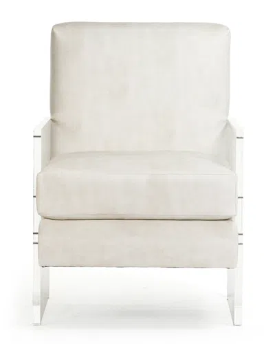Zentique Charles Acrylic Chair In White