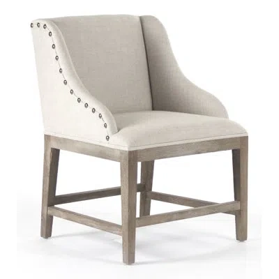 Zentique Connor Cafe Accent Stool In Off-white