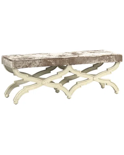 Zentique Crescenzo Bench In Brown
