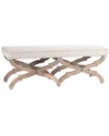 Zentique Crescenzo Bench In White