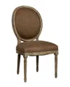 Zentique Medallion Side Chair In Brown
