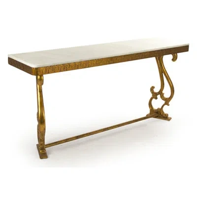 Zentique Emeline Console Table In Off-white