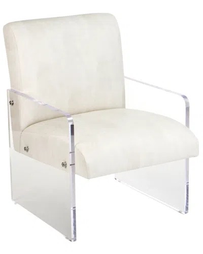Zentique Emile Acrylic Chair In White