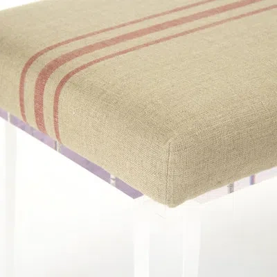 Zentique Emma Upholstered Bench In Red