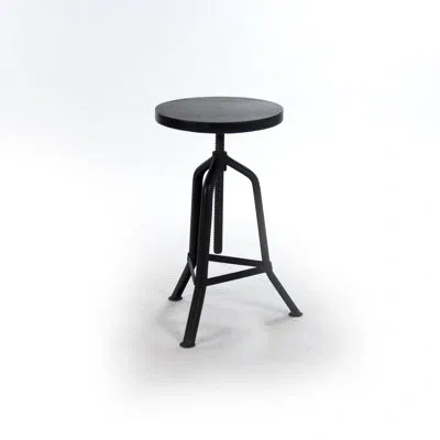 Zentique Evolution Revolving Stool In Black