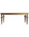 Zentique Felicia Dining Table In Brown