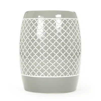 Zentique Gable Garden Stool In Sage