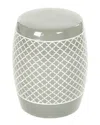 Zentique Gable Garden Stool Sage In Green