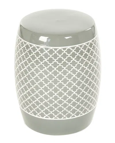 Zentique Gable Garden Stool Sage In Green