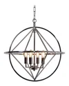 Zentique Geometric Metal Hanging Light In Gray