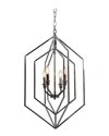 Zentique Geometric Metal Pendant Light In Silver