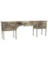 Zentique Gerard Iron Console In Green