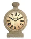 Zentique Gypsum Garden Clock In Brown