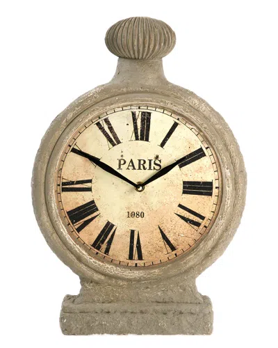 Zentique Gypsum Garden Clock In Neutral