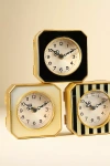 Zentique Inc. Striped Square Metal Clock In Multi