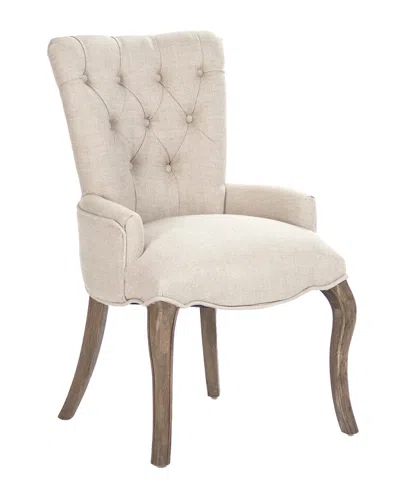 Zentique Iris Tufted Chair In Brown