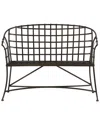 Zentique Iron Bench In Brown