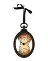 Zentique Iron Clock In Brown