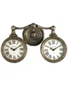 Zentique Round Wall Clocks In Brown