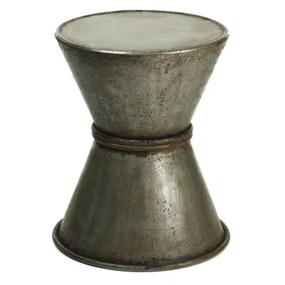 Zentique Iron Stool In Gray