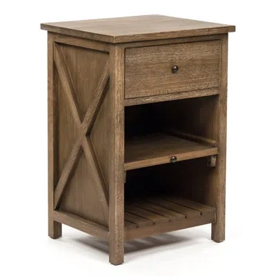 Zentique Jamie Kitchen Cart In Brown
