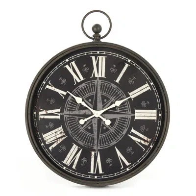 Zentique Jan Wall Clock In Black;white