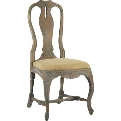 Zentique Kate 20.5" Wide Side Chair In Tan 100% Linen